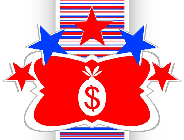 Ikona przycisku worek pieniędzy na biały wektor tle — Wektor stockowy