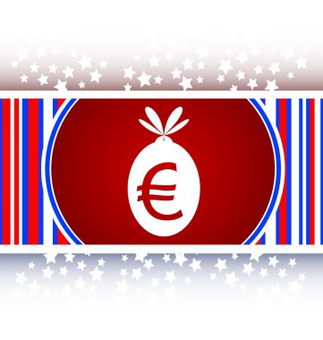 izole üzerinde beyaz vektör simge düğmesini para çuvalı