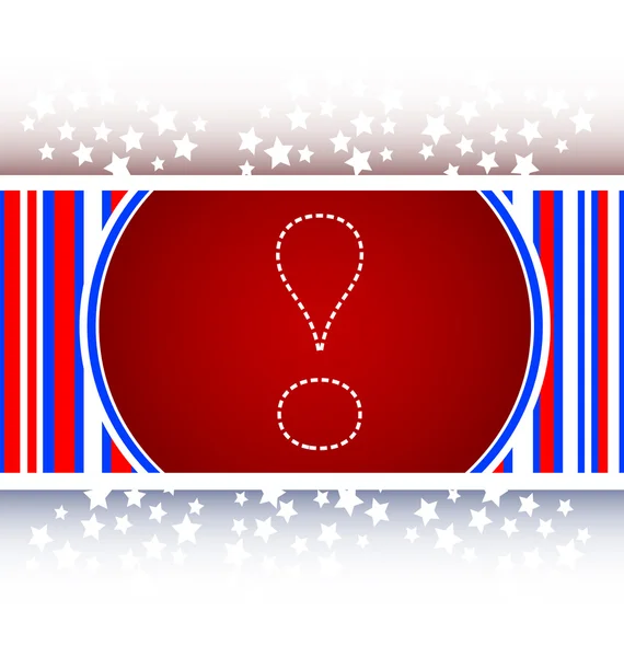 Bouton point d'exclamation symbole attention signe isolé sur vecteur blanc — Image vectorielle
