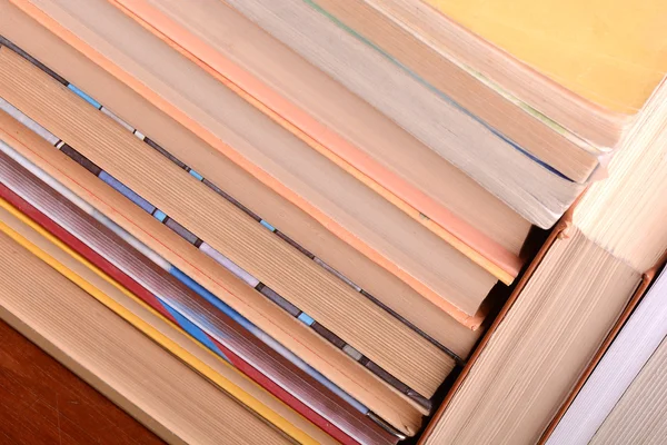 Old books leaning against each other for sale — Stock Photo, Image