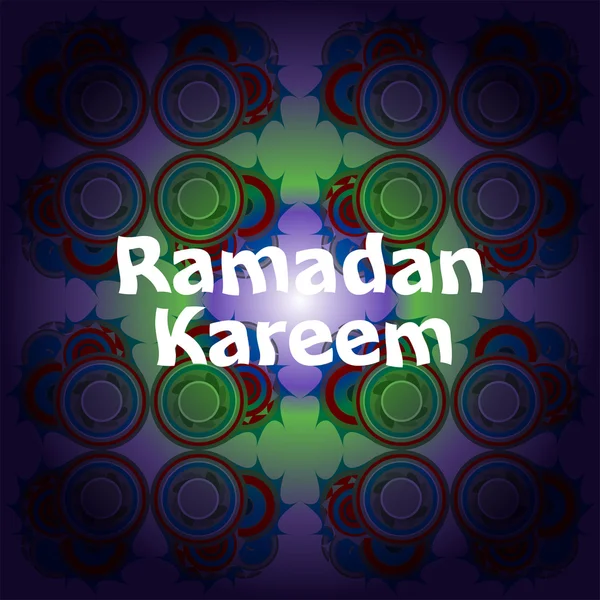 Arabiska islamisk kalligrafi text Ramadan Kareem på abstrakt bakgrund — Stockfoto