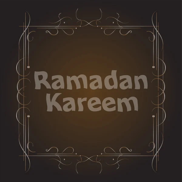 Ilustração feriado do rótulo Ramadan Kareem. composição lettering do mês santo muçulmano — Fotografia de Stock