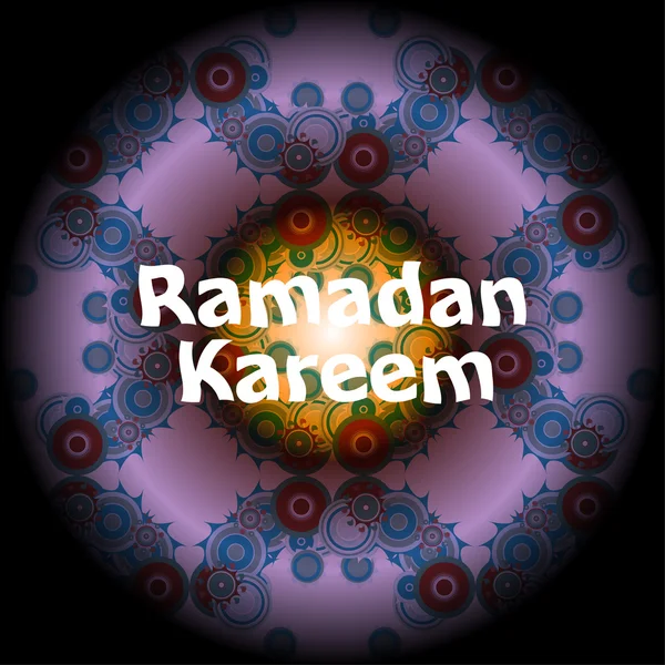 Ramadã Kareem belo cartão de saudação — Fotografia de Stock
