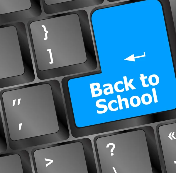 Terug naar school, onderwijs concept computertoetsenbord, terug naar school — Stockfoto