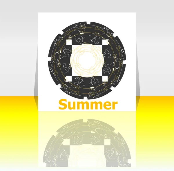 Hello summer poster. summer background. Effects poster, frame. Happy holidays card, happy vacation card. Enjoy your summer.
