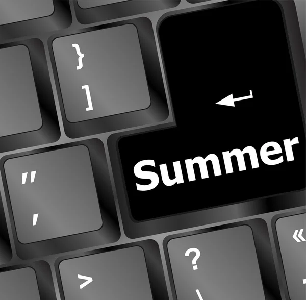 Lato przycisk na klawiaturze komputera — Zdjęcie stockowe