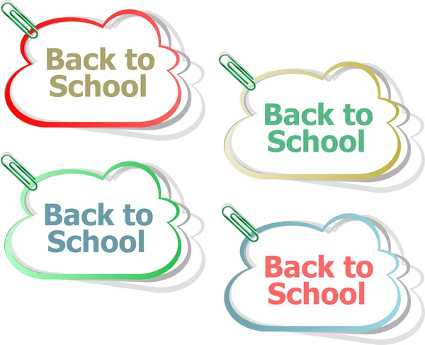 Terug naar School onderwijs banners, onderwijs concept — Stockfoto