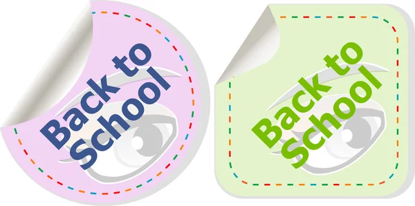 Back to school icon. Internet button. Education concept, education concept — Stock Photo, Image