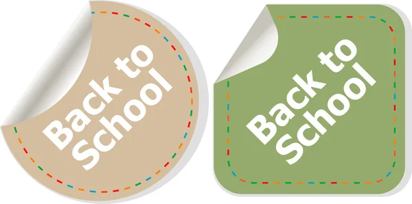 Back to school icon. Internet button. Education concept — Stock Photo, Image