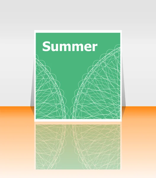 Hallo Sommerposter. Sommer-Hintergrund. Effekte Poster, Rahmen. Glückwunschkarte, Glückwunschkarte. Genießen Sie Ihren Sommer. — Stockfoto