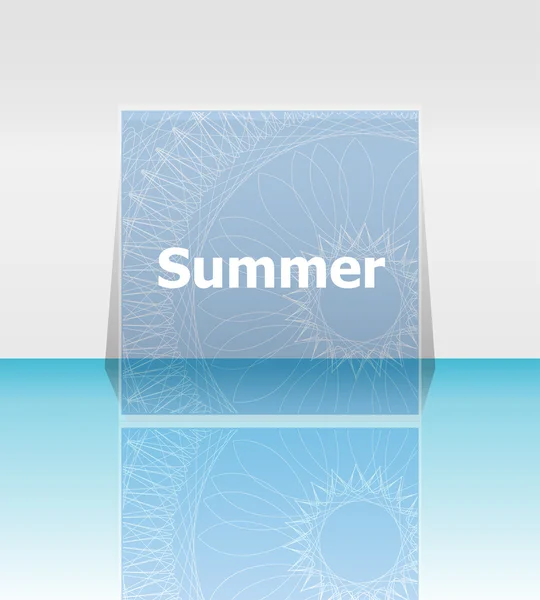 Affiche d'été. fond d'été. Affiche effets, cadre. Bonne carte de vacances, Profitez de votre été — Photo