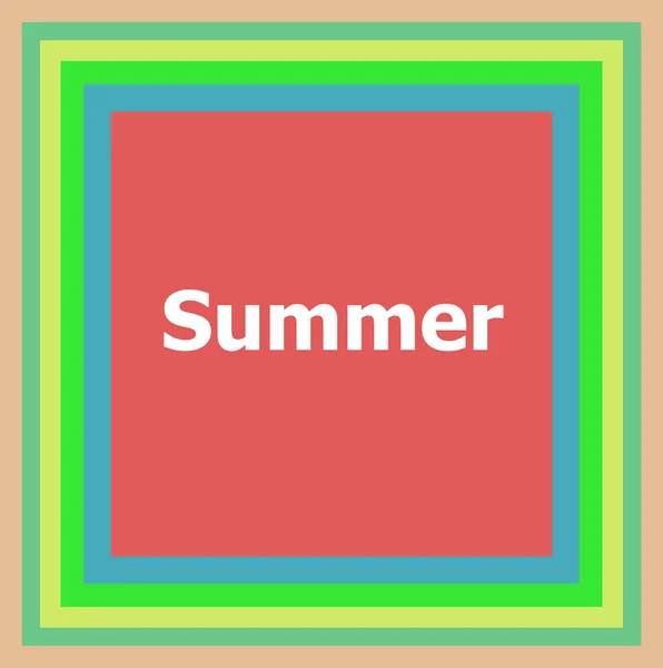 Palabra verano sobre fondo abstracto —  Fotos de Stock