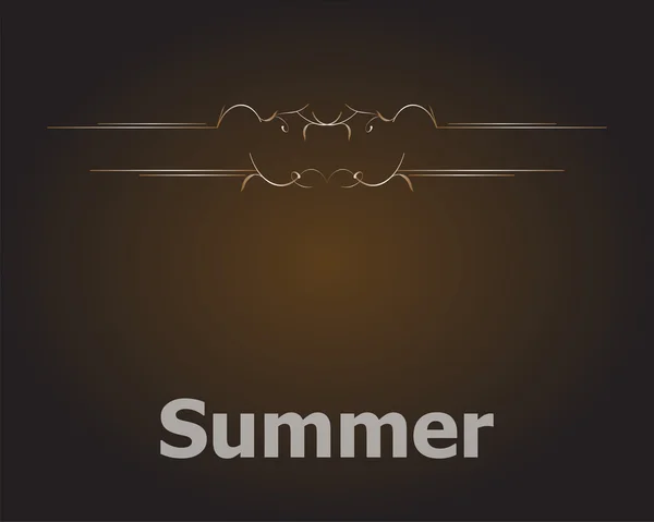 Summer time. summer word on golden luxury background, summer holidays — Stock Photo, Image
