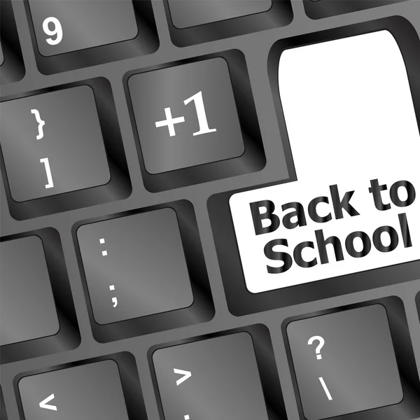 Terug naar school, onderwijs concept: toetsenbord van de computer, terug naar school — Stockfoto