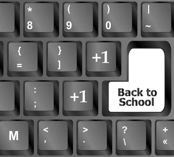 Back to school, Education concept: computer keyboard — Stock Photo, Image