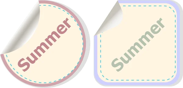 Ikonen för sommaren. Internet-knappen isolerad på vit bakgrund — Stockfoto