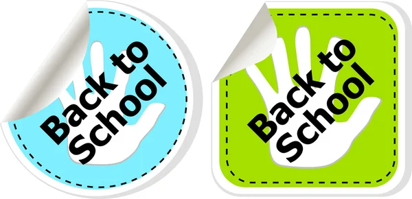 Tillbaka till skolan utbildning banners, utbildning koncept — Stockfoto