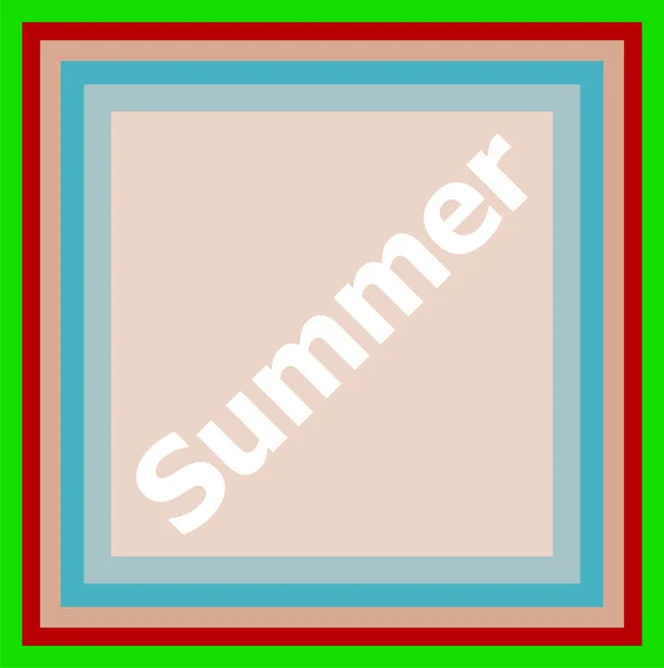 Palavra Verão no fundo abstrato — Fotografia de Stock