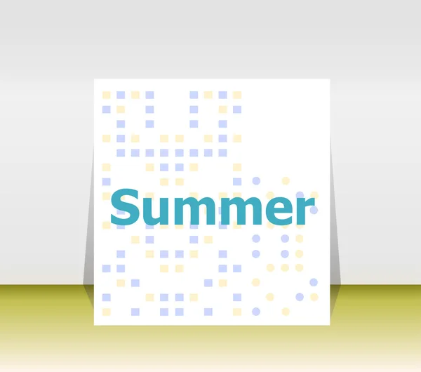 Summer poster. summer background. Effects poster, frame. Happy holidays card, Enjoy your summer — Stock Photo, Image