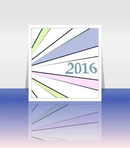 Bonne année 2016 design de carte de vœux créatif — Photo