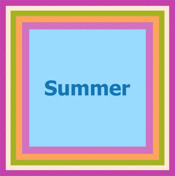 Ordet sommaren på abstrakt bakgrund — Stockfoto