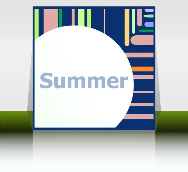 Hej sommar affisch. sommaren bakgrund. Effekter affisch, ram. Trevlig helg kort, glad semester kort. Njut av din sommar. — Stockfoto