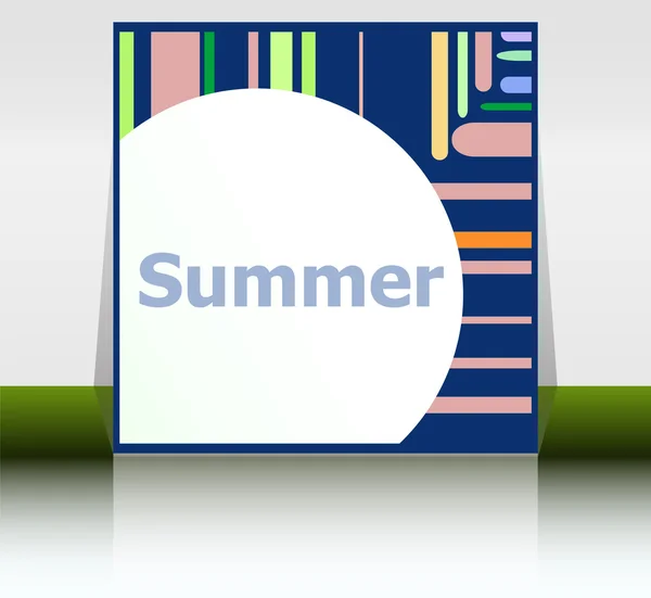 Hello summer poster. summer background. Effects poster, frame. Happy holidays card, happy vacation card. Enjoy your summer. — Stock Photo, Image