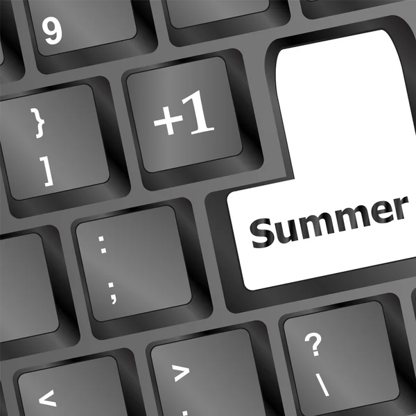 Lato przycisk na klawiaturze komputera — Zdjęcie stockowe