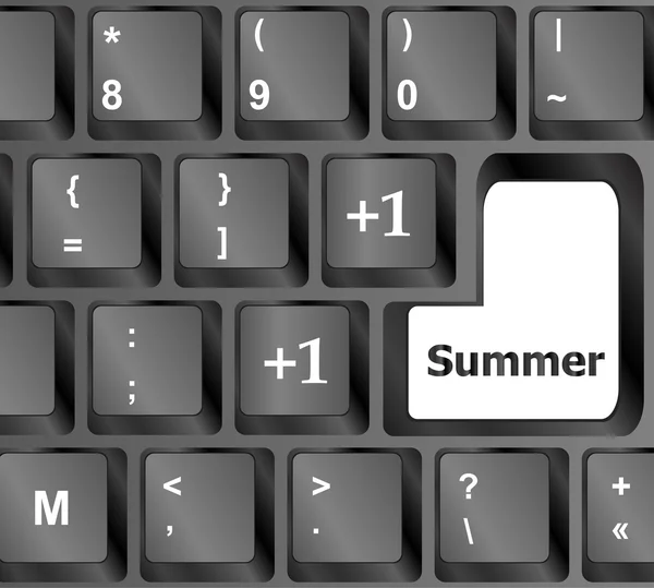 Botón VERANO en el teclado del ordenador — Foto de Stock
