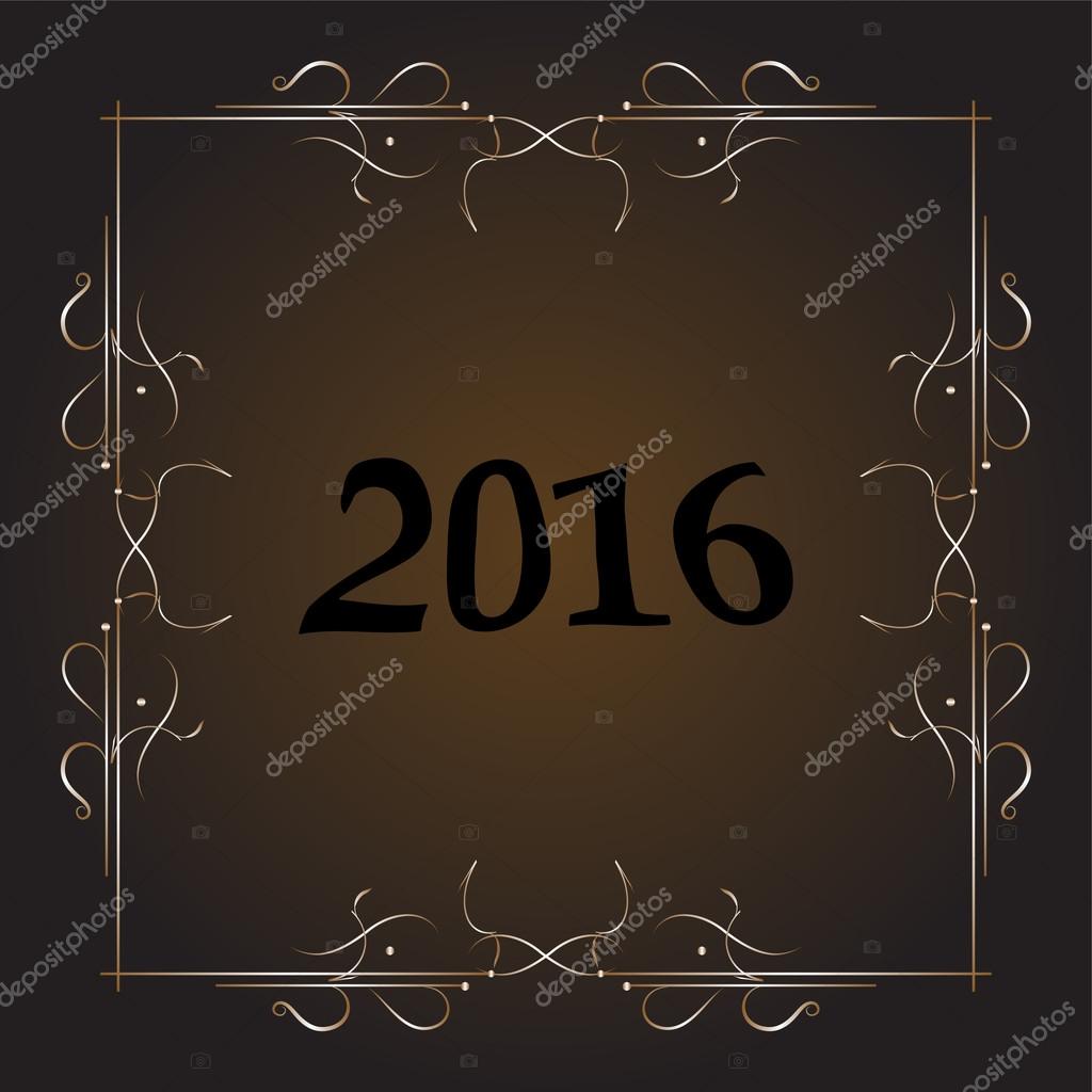 2016 Christmas Decoration Collection Calligraphic And Typographic
