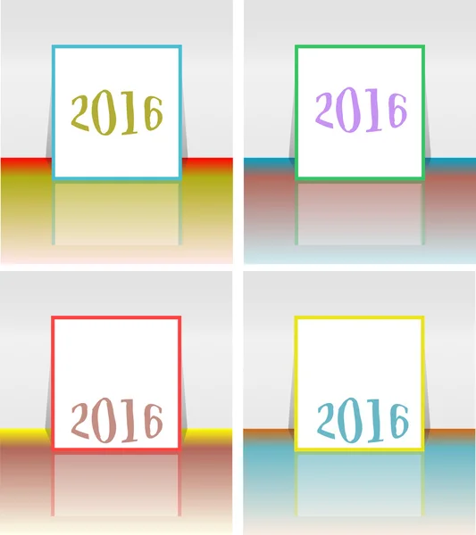 Bonne année 2016 design de carte de vœux créatif — Photo