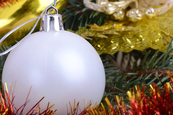 Merry Christmas and Happy New Year. New year decoration. New year balls — Stock Photo, Image