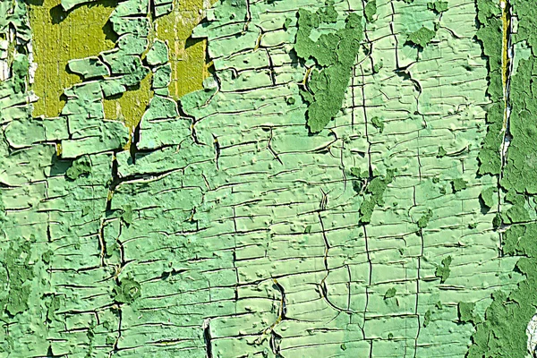 Old green colored wooden plank surface — Stock Photo, Image