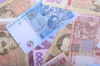 Ukraynalı para - Uah arka plan