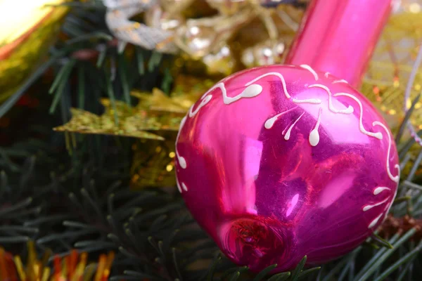 Composition de Noël avec boules de Noël et décoration de Noël — Photo