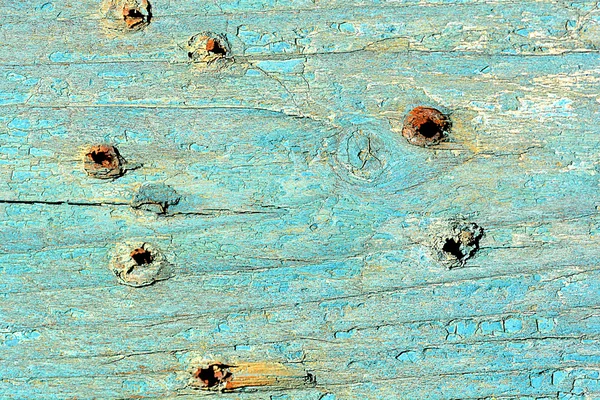 Old blue wooden plank — Stock Photo, Image