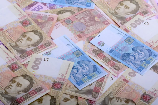 Hintergrund des ukrainischen Geldes - uah — Stockfoto