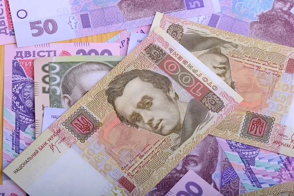 Украинский денежный фон, бизнес-концепция — стоковое фото