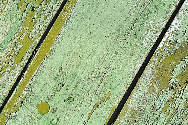 Oberfläche eines leeren grünen Holzhintergrundes. — Stockfoto