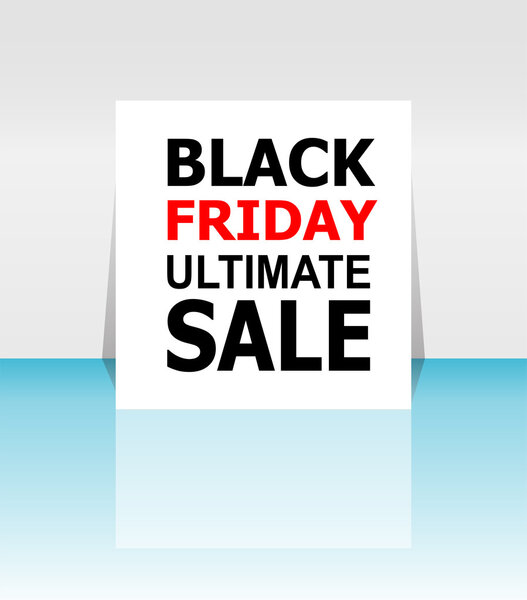 Black Friday sale inscription design template. Black Friday banner. Vector illustration