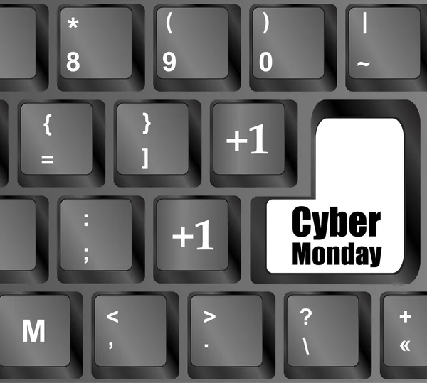 Cyber Pazartesi tasarım dağıtmak. Siber Pazartesi satış konsepti. Vektör çizim — Stok Vektör