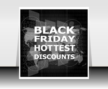 siyah Cuma satış Banner şablon.