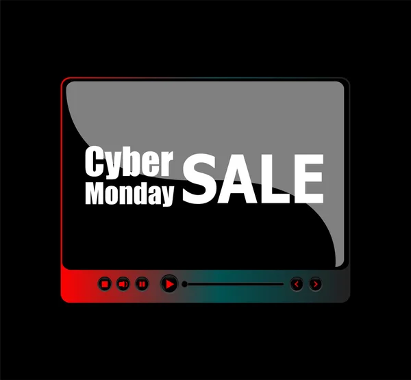Vendita banner design. Cyber lunedi modello di iscrizione di vendita. Cyber lunedì concetto di vendita. Illustrazione vettoriale — Vettoriale Stock