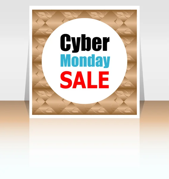 Cyber Monday Plantilla de venta. Cyber lunes concepto de venta. Ilustración vectorial — Vector de stock