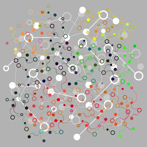 Molekül und Kommunikationshintergrund. Grafikdesign Nützlich für Ihr Design. Vektorillustration — Stockvektor