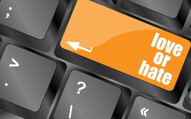 aşk ya da nefret ilişkileri iletişim gösterimler oy verildi değerlendirmeleri bilgisayar klavye tuşu, vektör çizim