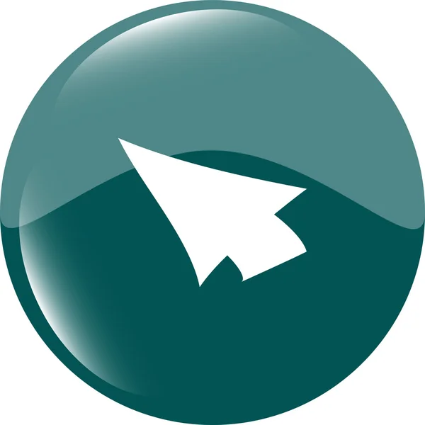 Arrow sign icon. Next button. Navigation symbol. Modern UI website button vector illustration — Stock Vector