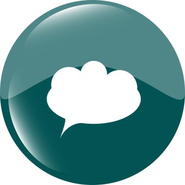 beyaz bulut beyaz vektör illüstrasyon izole Internet simgesini