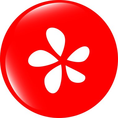 Simge düğmesini serisi - yaprak vektör