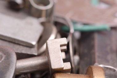 Closeup tarihi eski metal ayrıntı bölümünün